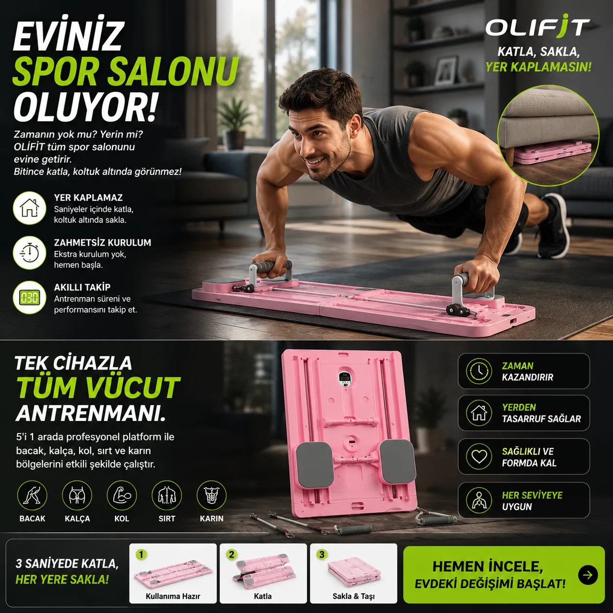 OLİFİT ile şınav antrenmanı